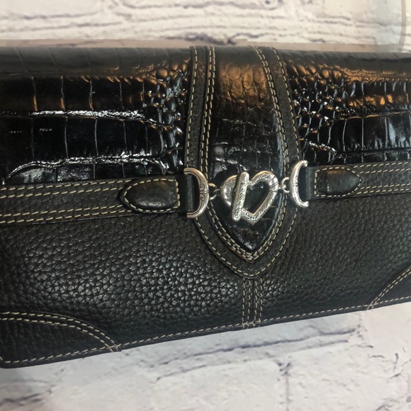 Brighton Clutch Crossbody Leather Bag Small - Picture 3 of 10